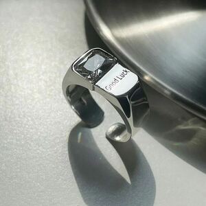 [r25].. a little over . silver 925 simple ring ring silver open ring free size unisex 