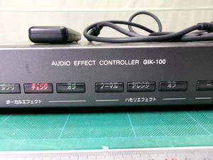 ■KARA-09　BMBGIK-100/AUDIO EFFECT CONTROLLER　/エフェクト採点機　BMB RM-AE1 NAE-H1用リモコン　５ピンケーブル　中古現状にて