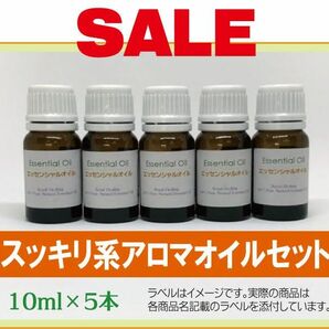 【SALE】スッキリ系 精油セット　10ml×5本