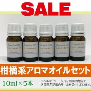 【SALE】柑橘系 精油セット　10ml×5本