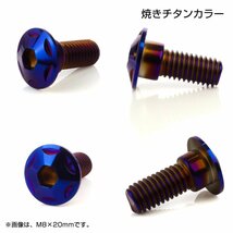 ブレーキ ディスクローター ボルト ホンダ用 M8×25mm P=1.25 ステンレス 削り出し スターヘッド 焼チタンカラー TD0225_画像2