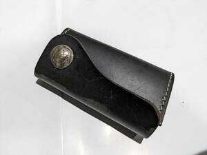 ONE*S WORKER one zwa- car leather key case saddle leather Biker rider Harley 