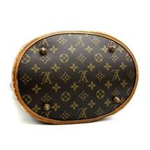 1円〜　【希少】　LOUIS VUITTON ルイヴィトン バケット　バケツ型 モノグラム　ハンドバッグ　トートバッグ 80s USA K145_画像4