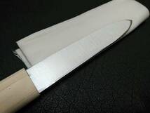 越後三条 石川製作所 間切 刃渡り約185mm(青紙鋼 刃厚約4.2mm)マキリ 狩猟 ナイフ_画像5