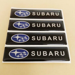 SUBARU スバル　エポキシ３Dステッカー　４個セット　Bタイプ