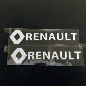 Renault Renault Sticker Decal Silver White Set из 2