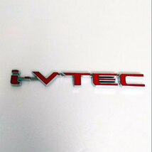 i-VTEC 3Dエンブレム レッド（赤）別バージョン　1枚_画像1