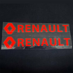 RENAULT Renault sticker decal RED( red ) 2 pieces set 