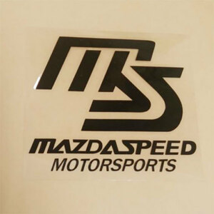 マツダスピード MAZDA Speed ステッカー　ブラック（黒）　 1枚