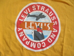  специальный Vintage 70S 80S Levi's LEVI'S Kids футболка VINTAGE Ad ba Thai Gin g дисплей BIG E 501XX большой битва годы 