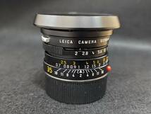 愛好家放出品!! LEICA ライカ SUMMICRON-M 35mm f:2/35 ASPH ズミクロン フード付 単焦点 フィルム レンズ カメラ_画像4