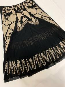 Vivienne tam ヴィヴィアンタム　メッシュ　パワーネット　黒　スカート　アーカイブ　archive black mesh skirt