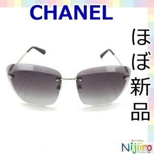 [ ultimate beautiful goods ] Chanel CHANEL sunglasses glasses glasses purple gray lens here Mark 1513