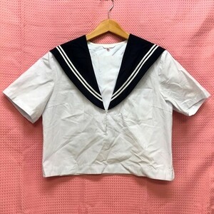 to_7904 ★定形外 配送★ 愛知県 名古屋市立富田中学 夏服 半袖 指定セーラー服 サイズ 3L程度　制服