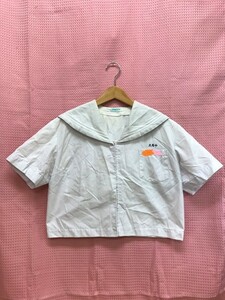 to_7987 ★定形外 配送★ 大分県 日田市立五馬中学 夏服 半袖 指定セーラー服 サイズ LL程度 ヤングライフ ヨシダ 製　制服