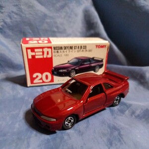 トミカ スカイライン GT-R R33 20 赤箱 絶版 メタリック茶色 灰色シート 特別色 特注 ？