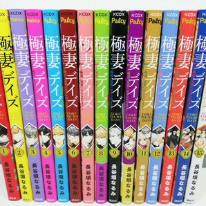 極妻デイズ 極道三兄弟にせまられてます 全15巻/長谷垣なるみ/美品【同梱送料一律.即発送】の画像1