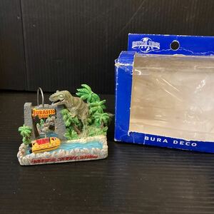 ジュラシックパーク ジオラマ 恐竜　BURA DECO JURASSIC PARK USJ 置物　訳あり品　ジャンク扱い　映画関連グッズ