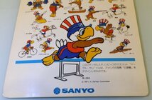 【昭和レトロ】SANYO 1984年 第23回 ロサンゼルス オリンピック 公式テレビ COSMO SPORTS 下敷き【当時物】_画像4