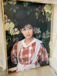 岡田有希子　グリコ掛け時計　非売品　