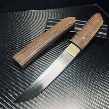 高級木製 短刀 和風短刀 木鞘ナイフ 和式ナイフ 伝統工芸 日本刀型 216g_画像1