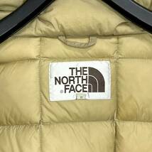 美品人気 ノースフェイス ロゴ刺繍 ダウンコート レディースS フード着脱可 THE NORTH FACE 軽量極暖 グースダウン ヌプシ バルトロライト_画像10