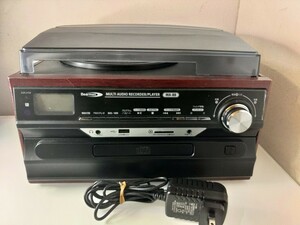 Bearmax ベアーマックス マルチオーディオレコーダー プレーヤー MA-88 CD レコード カセット ラジオ SD USB 通電確認済み