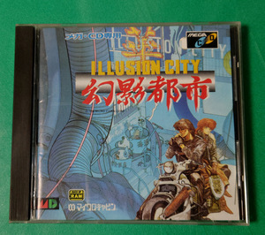  mega CD illusion . city ILLUSION CITY MEGACD Mega Drive MEGADRIVE Sega SEGA [ case * instructions attaching ]