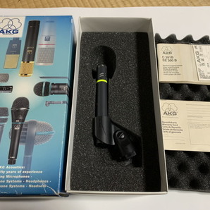 ★コンデンサーマイク！AKG アーカーゲー C391B SE300B 動作確認済み品！シュアーマイクホルダーー付属します！②★の画像1