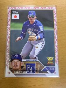 ★☆Topps 2023 Baseball Japan Edition ボビーウィットJR Bobby Witt Jr. 99枚限定桜パラレル ☆★