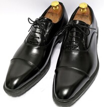 使用回数　少　HYDRO-TECH　25cmEEE ビジネスシューズ ストレートチップ　ブラック　人気ブランド　フォーマル　紳士靴　ドレス　送料無料_画像3
