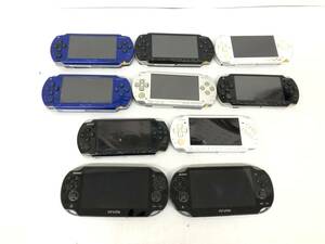 PSP 本体 計10台セット PSP-3000/2000/1000 PS Vita 動作未確認 ジャンク まとめ売り SONY プレイステーション ポータブル【z2-7/0/0】