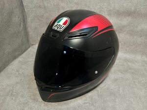 agv/フルフェイス/ヘルメット/K1/Type 0T45J/Lサイズ(59~60cm)/ブラック/レッド/スモーク/バイク