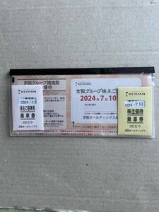 （2407）京阪電鉄株主優待乗車券7枚　ひらかたパーク、ウィンカーカーニル入園券入場券各2枚含む冊一式　ひらパー　　匿名配送