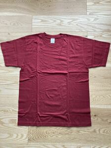 [未使用][訳あり]プリントスター　Tシャツ　半袖　赤　large L 