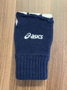 [未使用] asics アシックス　手甲　テコウ　フリーサイズ　ネイビー　手甲グローブ　バスケットボール　XBG019