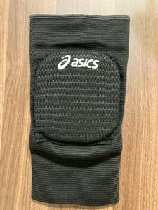 [未使用] asics アシックス　バレーボール　厚パッドひざサポーター　L ブラック　日本バレーボール協会公認　ひざ用