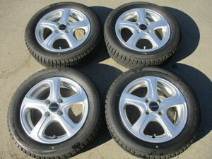 良品☆155/65R14☆ブリヂストンスタッドレス+ホイールセット☆N-BOX N-ONEタントウェイクデリカミニスペーシアギアワゴンRekクロス☆fｗ