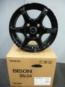 新品4本セット★BISON★14×5J+42★114.3-4H★バネットNV200専用★G