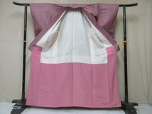 1円 良品 正絹 着物 本場大島紬 霞 幾何学 抽象 おしゃれ 高級 袷 身丈152cm 裄67cm【夢職】★★★_画像2