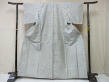 1円 良品 正絹 着物 本場大島紬 マルキ 四季花 草花 高級 袷 身丈158cm 裄62cm◆逸品◆【夢職】★★★★_画像1