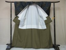 1円 良品 正絹 着物 本場大島紬 マルキ 花丸 四季花 草花 高級 袷 身丈152cm 裄64cm◆逸品◆【夢職】★★★★_画像2