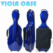 VIOLA CASE ビオラケース 楽器 弦楽器 グラスファイバー製 軽量 堅牢 ケース クッション付き ローラ付き リュック_画像1