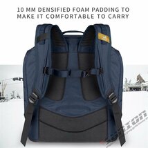 スノーボード スキー ブーツケース 60L リュックサック バックパック バッグ ケース ヘルメット ブーツ シューズ 2WAY_画像10