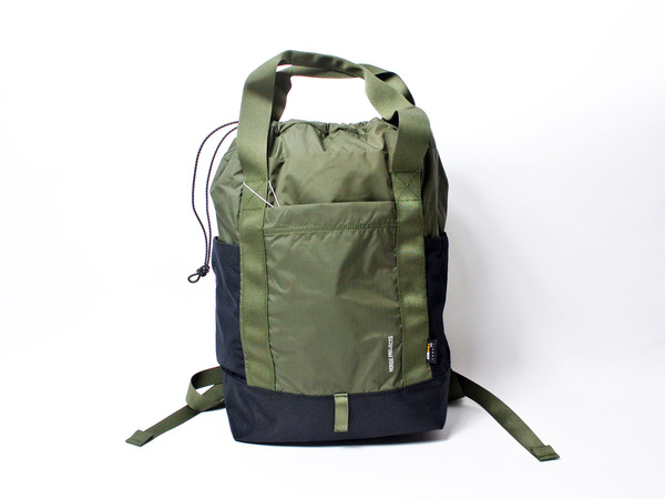 新品!【ノース・プロジェクツ】ハイブリッド2WAY・バックパック&トートバック・コーデュラリップストップナイロン/Ivy green