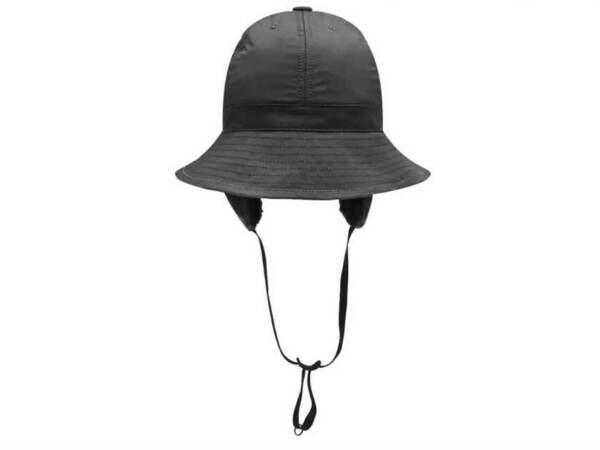 定価25％OFF！新品！【バブアー×AND WANDER/アンドワンダー】限定コラボ・BUCKET HAT・ポーラテック・バケット ハット/ブラック