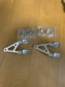 ヘッドライトステー　SR400/SR500 RZ350R/RR RZ250R/RR XS250 FZR400R XJ400D カフェレーサー 35mm シルバーアルミビレット