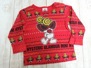 HYSTERIC MINI/ Hysteric Mini : длинный рукав tops 80 размер his Mini б/у /USED