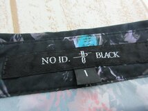 NO ID./ノーアイディー：シャドウフラワー BIG-SH 半袖 ビッグシャツ MIX ブラック サイズ1/メンズ/中古/USED_画像6
