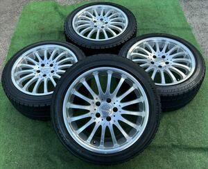 ★CARLSSON /カールソン 18インチ8.5J +40☆PCD 114.3☆ 245/45R18スタッドレスタイヤ4本セット★AN145